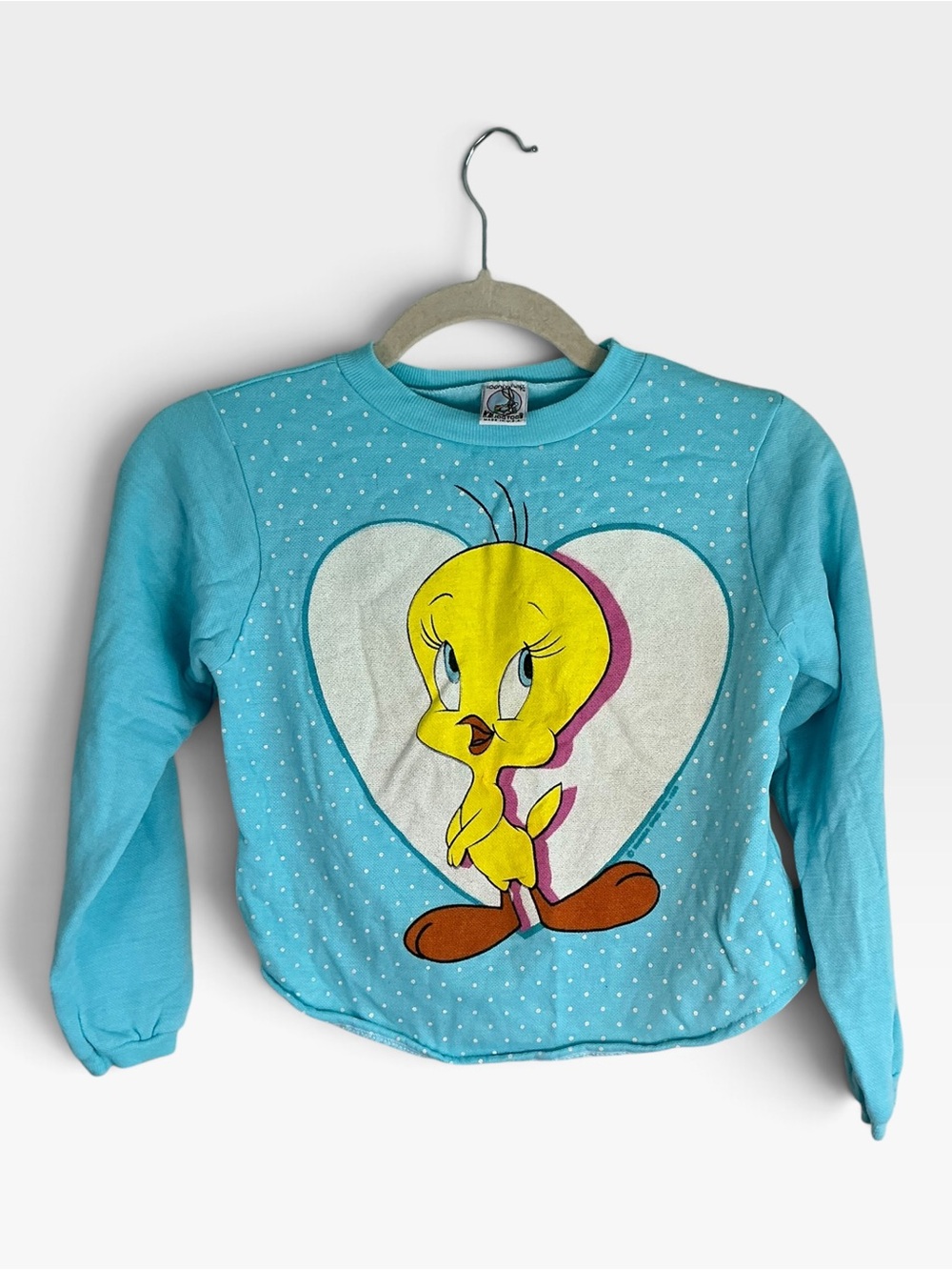 Looney Tunes Tweety Bird Sweatshirt Vintage 1985 Youth Girls 10/12